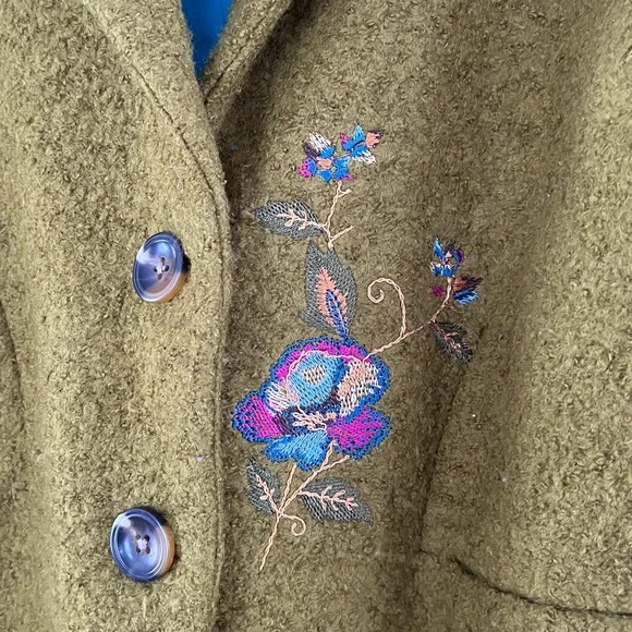 Sundance Wool blend fairy whimsical peacoat - Picture 7 of 14